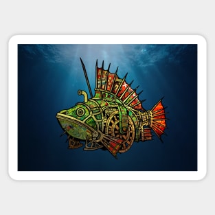 Steampunk Fish #2 Sticker